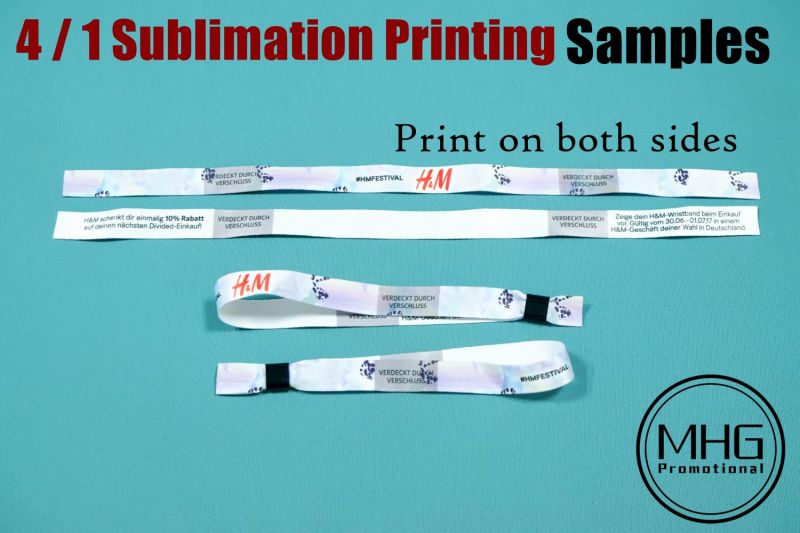 Promotional Hot Sale Sublimation Polyester Wristbands Wristband