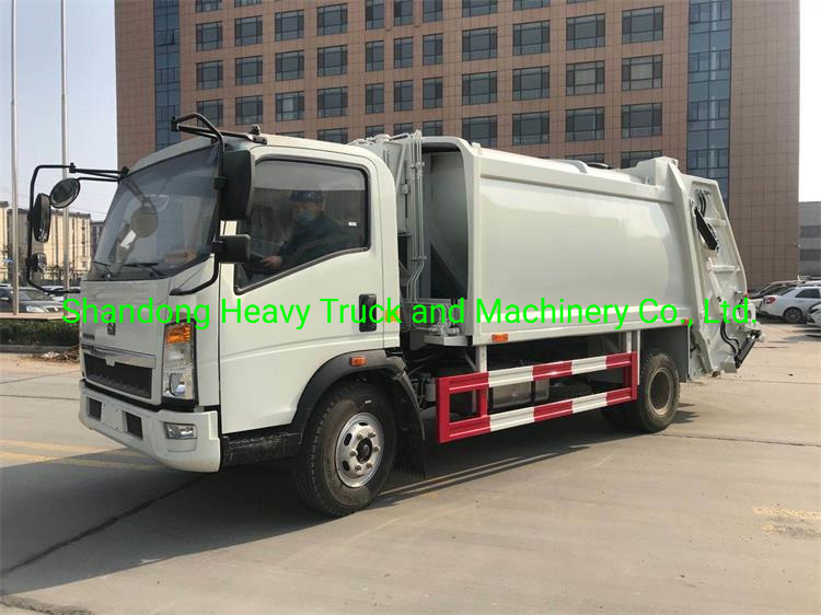 Sinotruk HOWO Garbage Truck Rear Loader Garbage Truck 4X2 Garbage Can Cleaning Truck