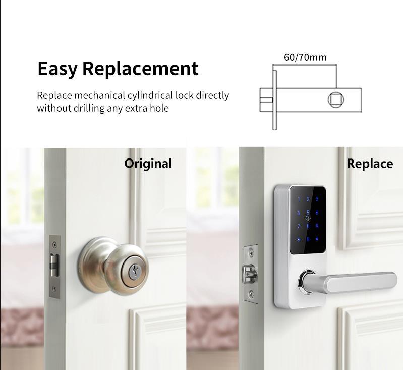 Ene Smart Ttlock Bluetooth APP Fingerprint Intelligent Smart Lock for Hotel Apartment