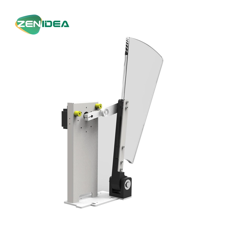 Security Waist Height Turnstile Mechanism Flap Barrier Gate for Gym Access Control