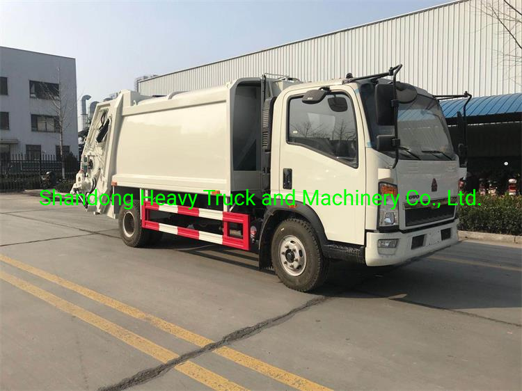 Sinotruk HOWO Garbage Truck Rear Loader Garbage Truck 4X2 Garbage Can Cleaning Truck