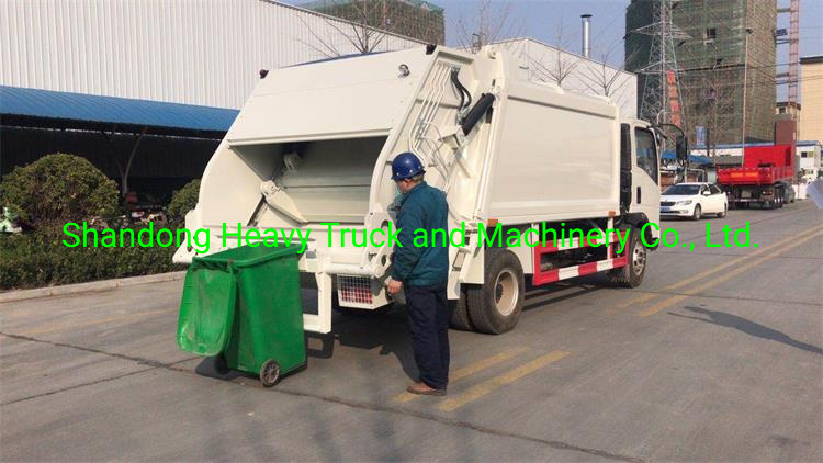 Sinotruk HOWO Garbage Truck Rear Loader Garbage Truck 4X2 Garbage Can Cleaning Truck