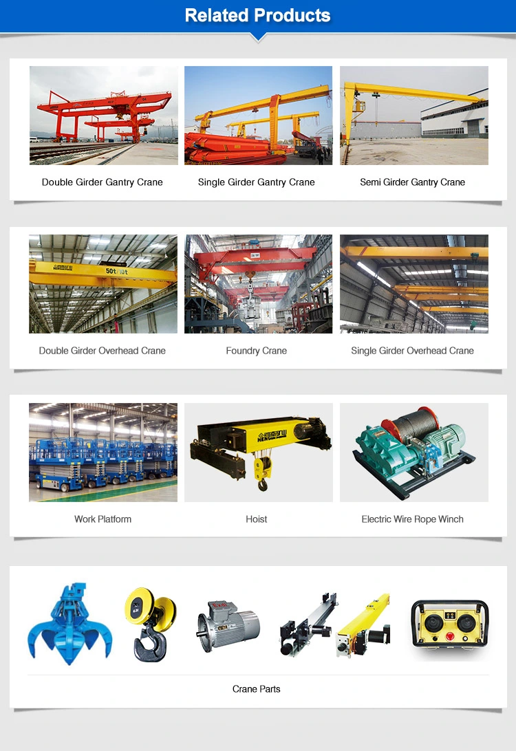 Henan Mine Outdoor High Quality Mobile Single Girder Gantry Crane/Electric Hoist Gantry Crane