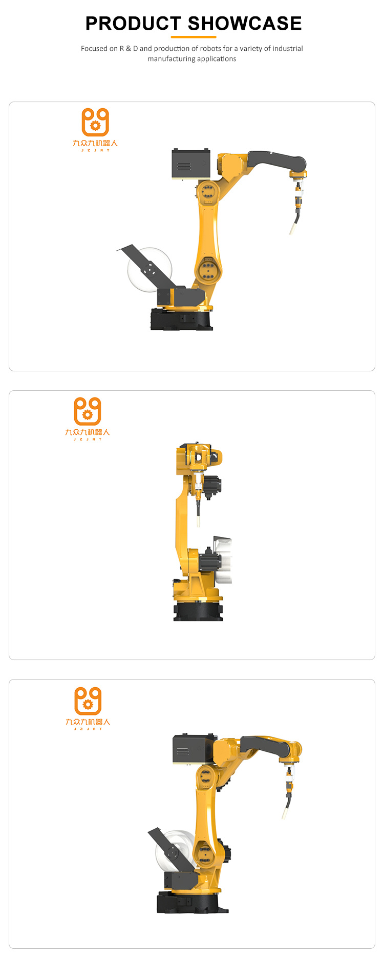 Jzj Robot Industrial Welding Robot 6 Axis Robot Universal