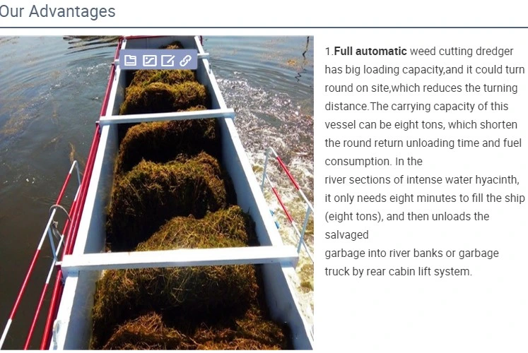 Garbage Salvage Ship Aquatic Plant Harvester