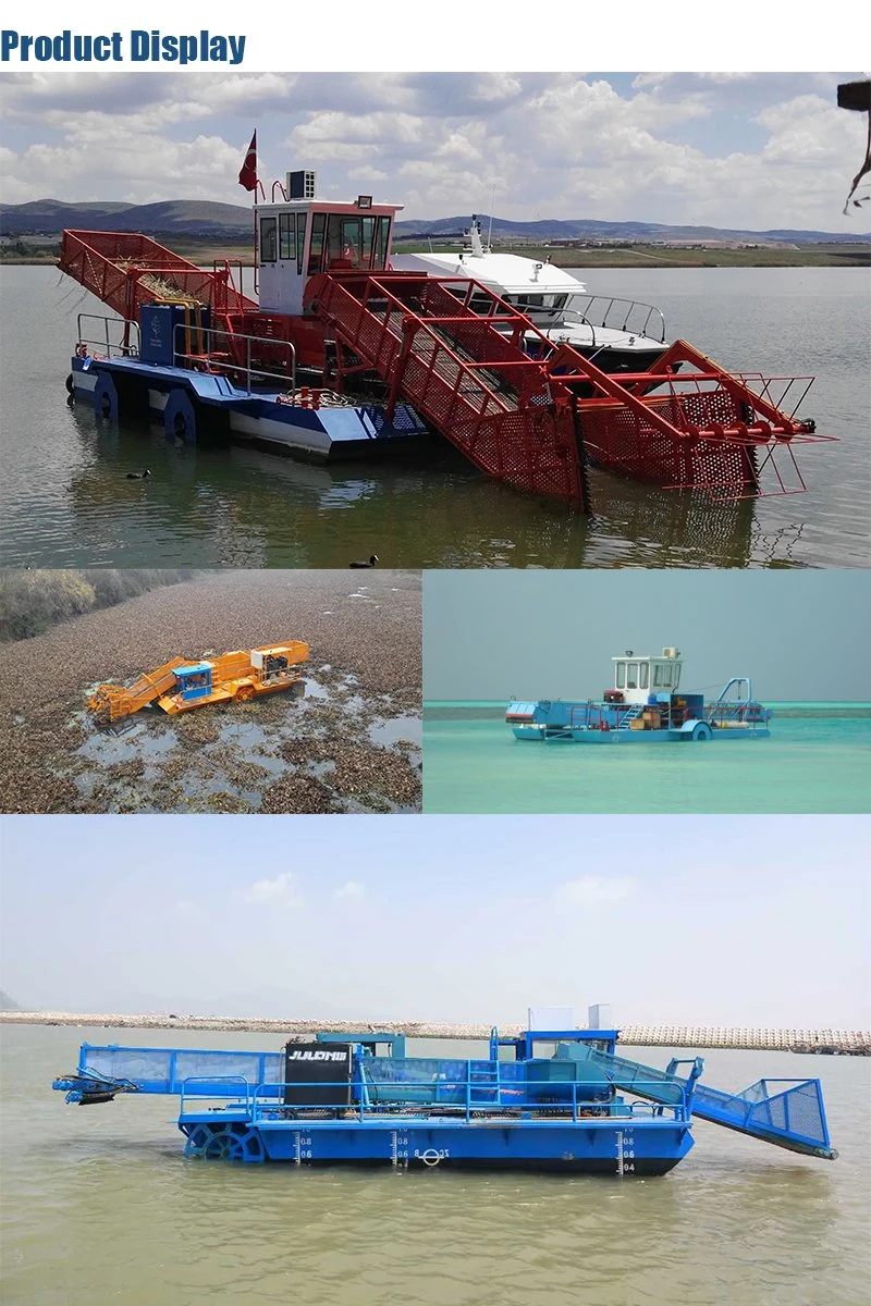 Water Hyacinth Harvester Weed Harvester Floating Rubbish Collecting Boat
