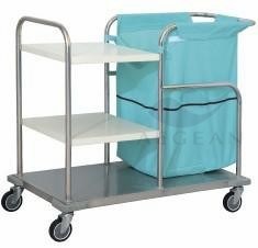 AG-Ss018 Laundry Equipment Stainless Steel Cleaning Trolley
