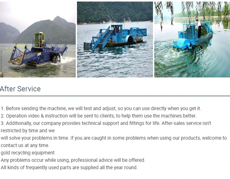 Low Price Aquatic Reeds Weed Cutting Machine River Cleaning Boat Water Grass Harvester for Sale