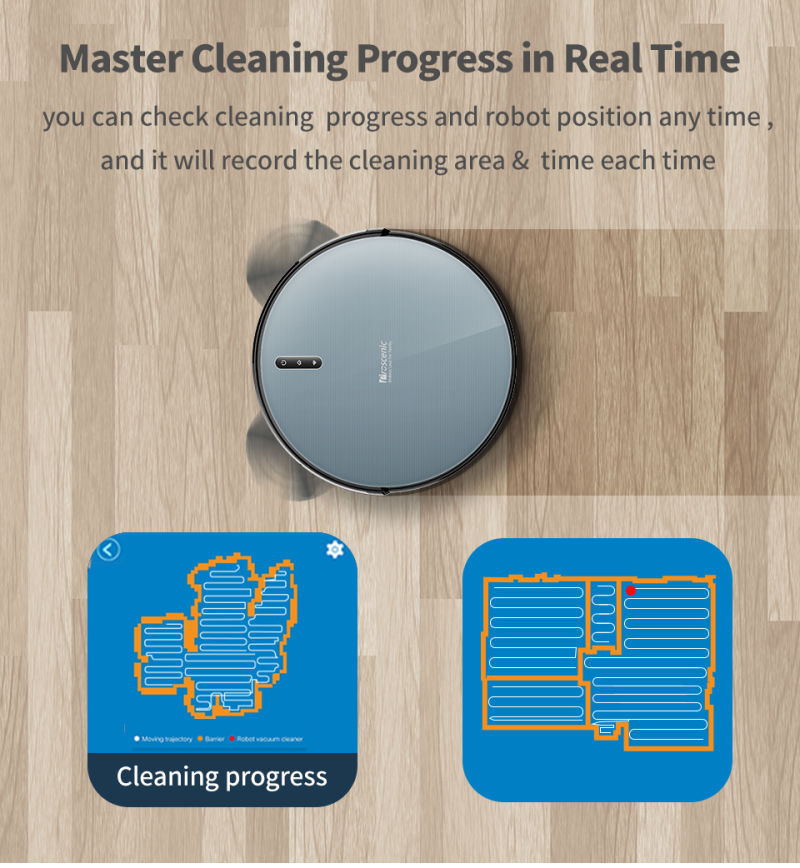 Robot Vacuum Cleaner Smart Cleaning Robot with 2000PA Max Suction and 6 Cleaning Modes