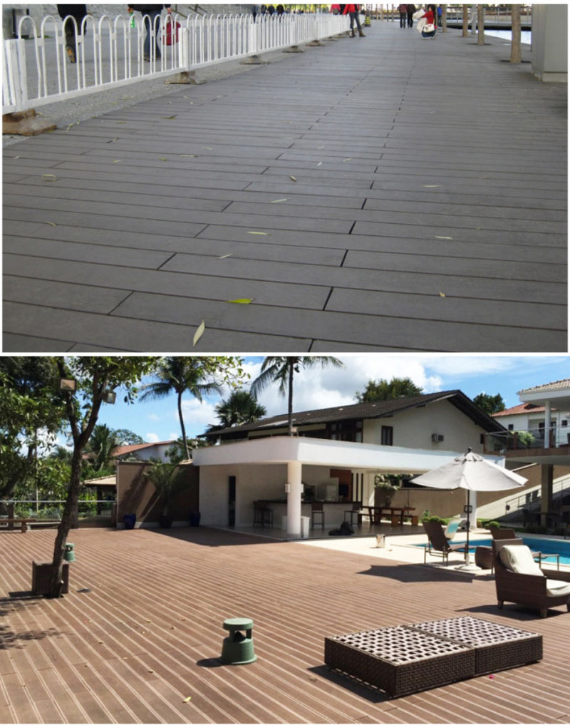 Swimming Waterproof WPC Solid Decking Flooring