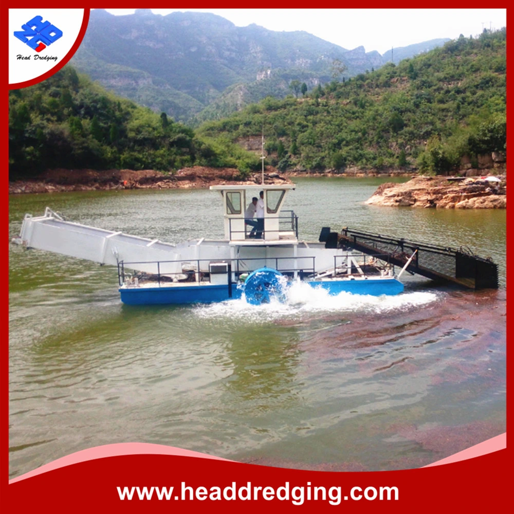 Aquatic Weed Harvester Weed or Garbage Cutting/Collecting Boat Capacity