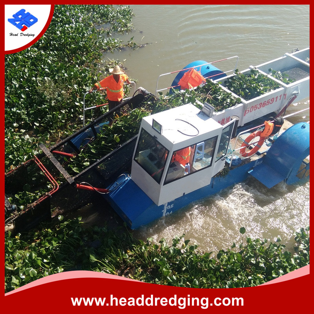 High Efficiency Garbage Salvage Ship/River Cleaning Machinery/Aquatic Weed Harvester