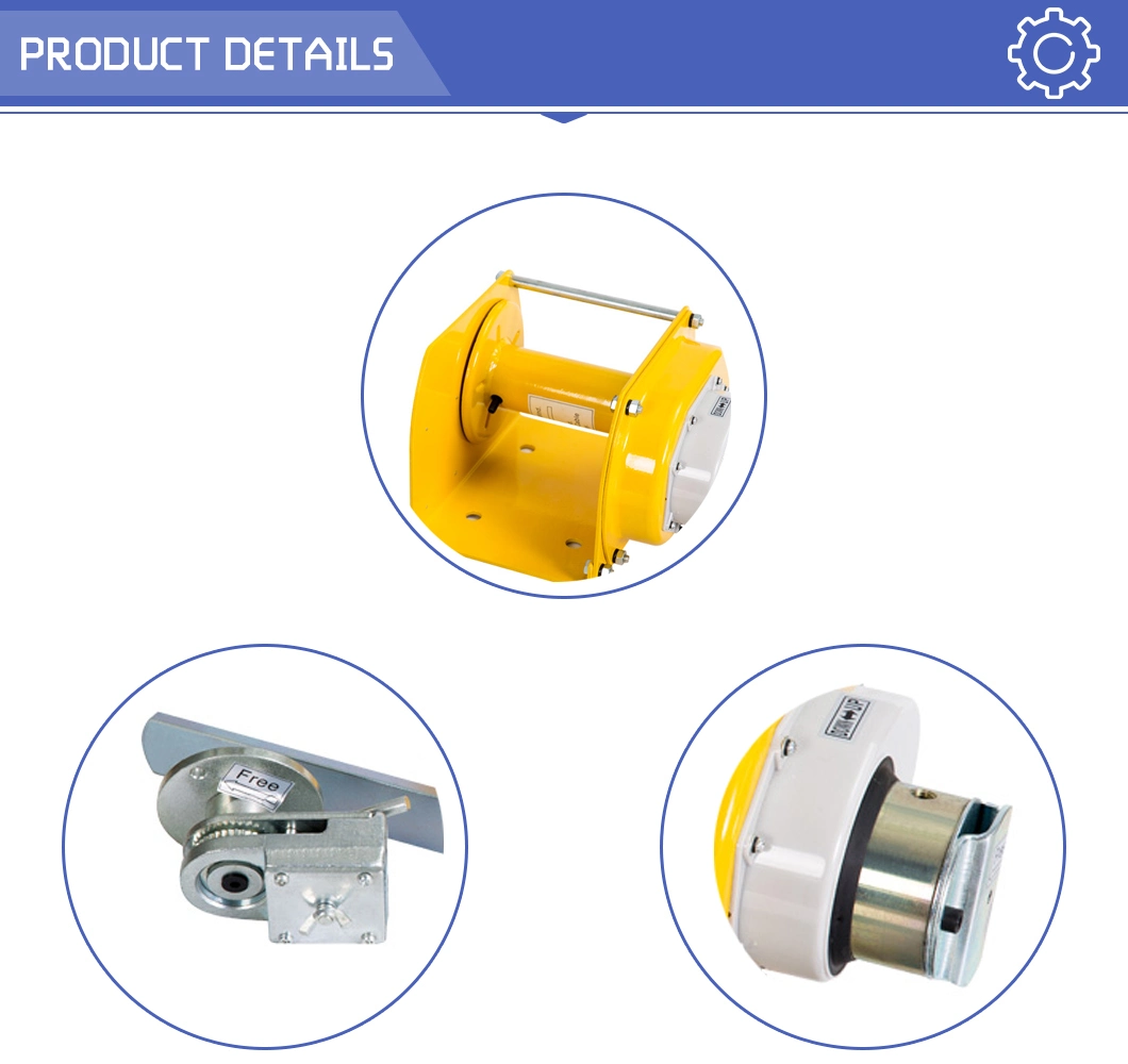 Heavy Duty Hand Winch Trailer Lifting Hoist Manual Winch with Crank