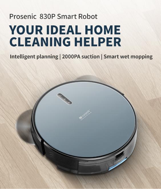 Robot Vacuum Cleaner Smart Cleaning Robot with 2000PA Max Suction and 6 Cleaning Modes