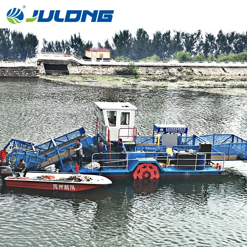 Lake Weed Cutter Automatic Aquatic Trash Floating Rubbish Harvester