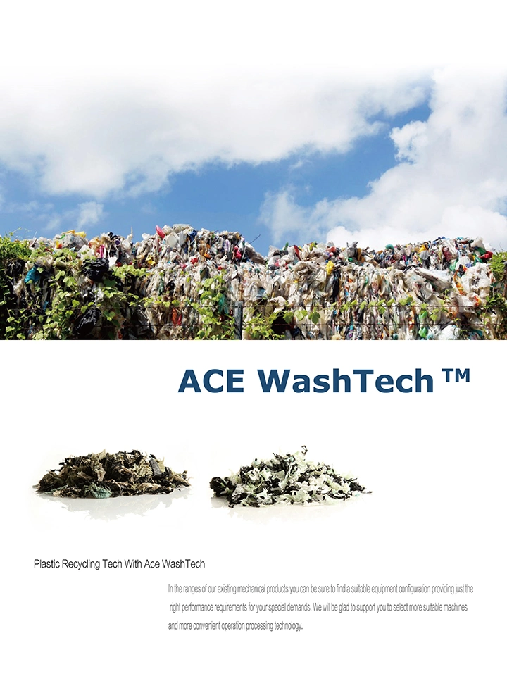 Plastic Crushing Washing Plant for Garbage Film