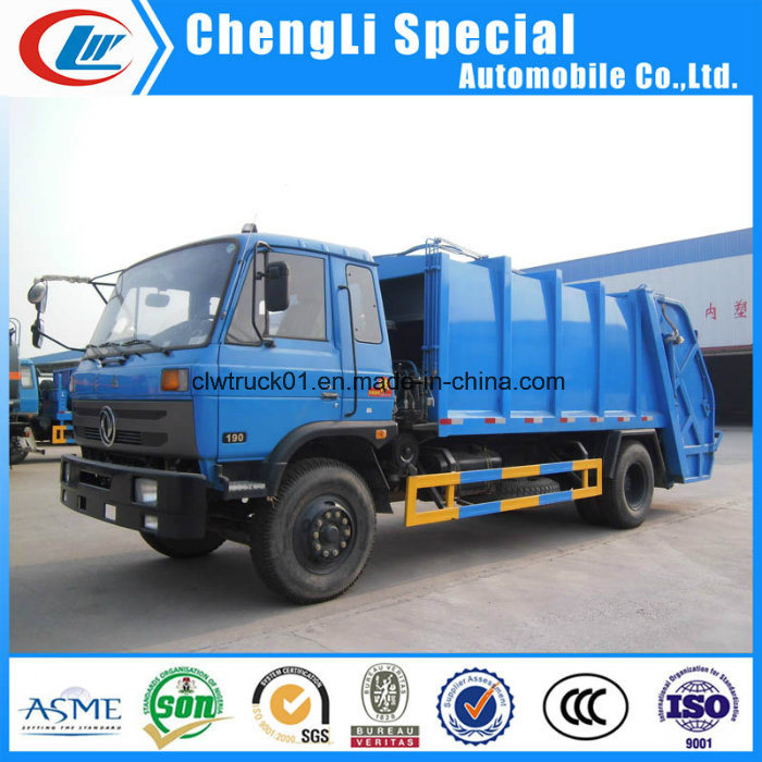 Dongfeng 4*2 Rubbish Collection Automatic Rear Compressor Garbage Truck