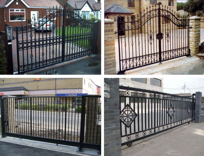 Wrought Iron Sliding Gates, Galvanized Steel Sliding Gates Cheap