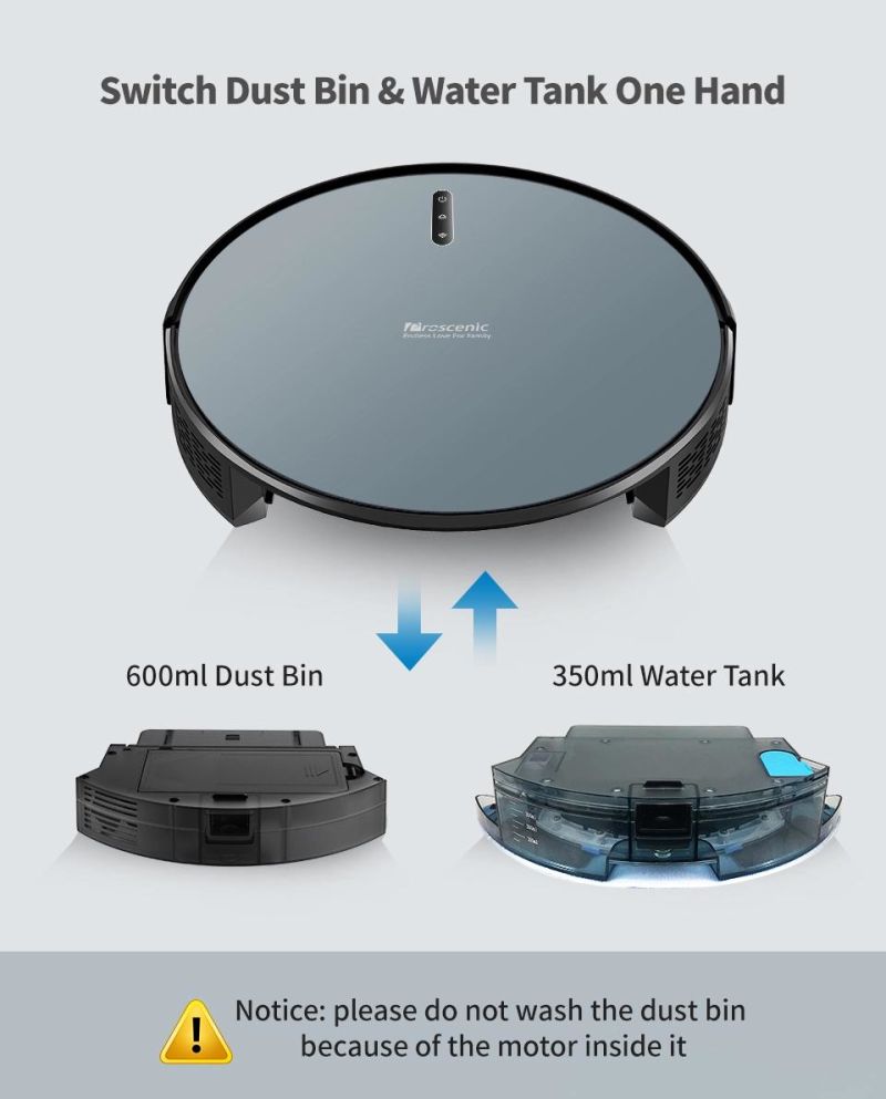 Smart Cleaning Robot with 2000PA Max Suction and 6 Cleaning Modes