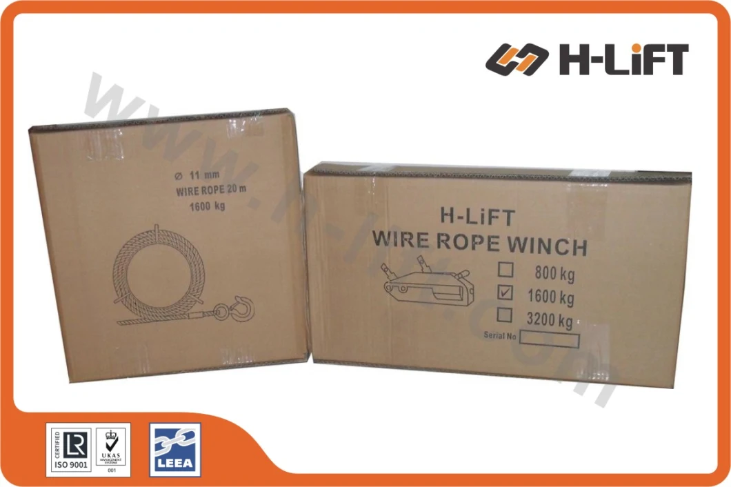 Wire Rope Pulling Hoist/Wire Rope Winch/Tirfor Winch (Steel Body)