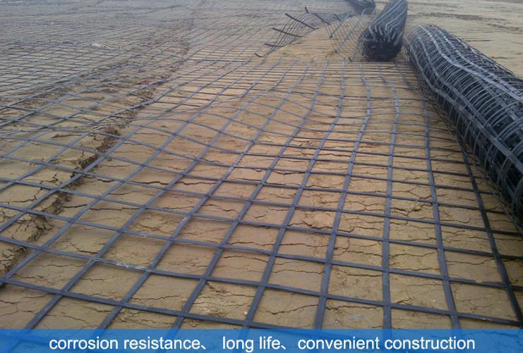 Steel Plastic Welding Geogrid Biaxial Geogrid for Embankment