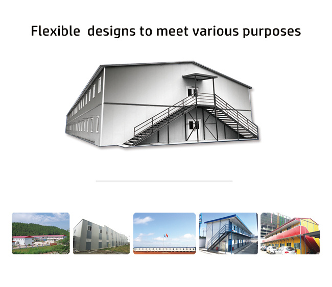 Customized Two Story Steel Structure Warehouse