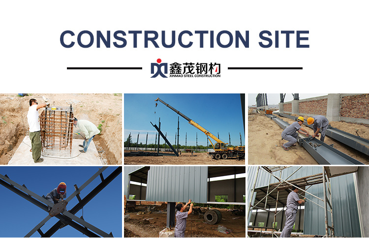 Steel Stanchion Steel Structure Warehouse Factory Warehouse with Steel Plate