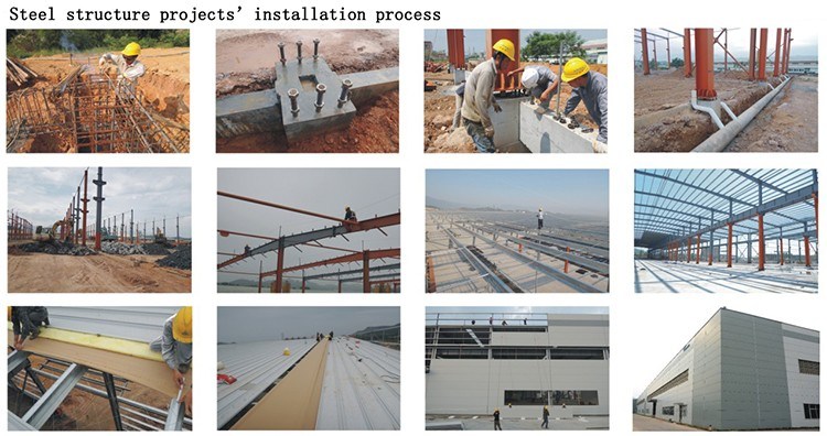 Construction Pre Engineered Metal Building Two Story Steel Structure Warehouse