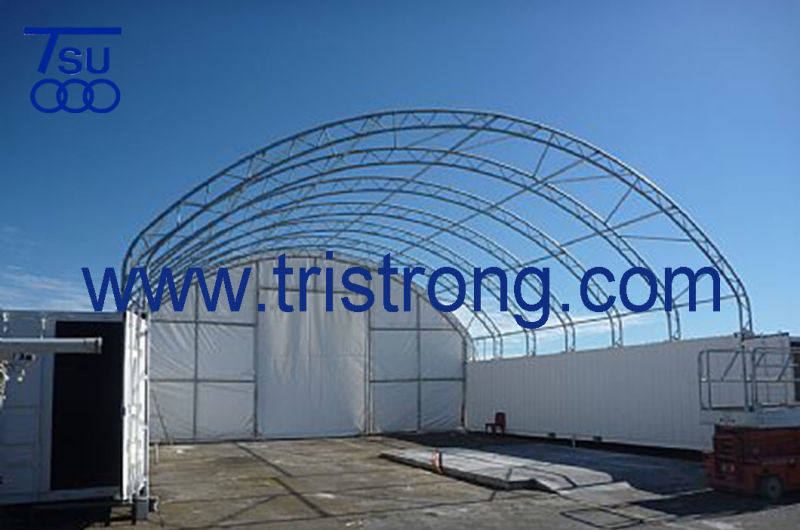 Large Dome Container Canopy Without Front Panel for 40' Shipping Containers (TSU-4040C)