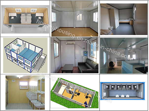 Steel Structure Two Bedroom Container House Manufacturer/Temporary Office