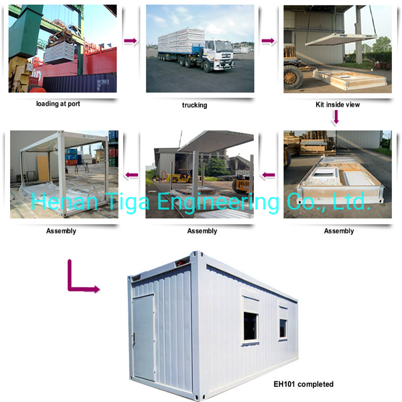 20FT Living Modular Home Flat Pack Luxury Mobile Prefabricated Container House