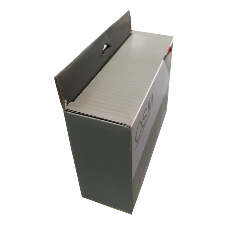 Grey Custom Printing Corrugated Box for Packaging Tuck Top Box