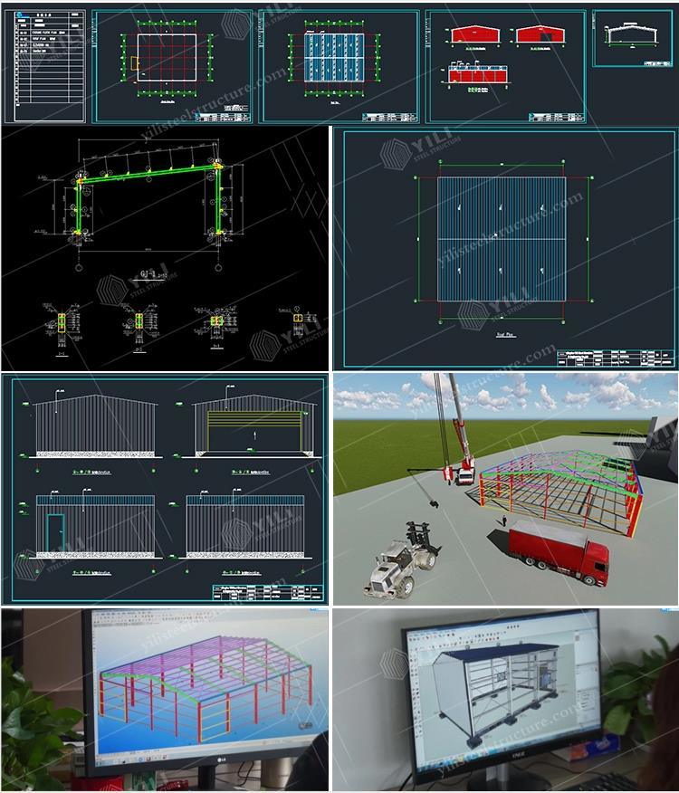 Steel Construction Building Pre /Prefabricated Modular Steel Warehouse