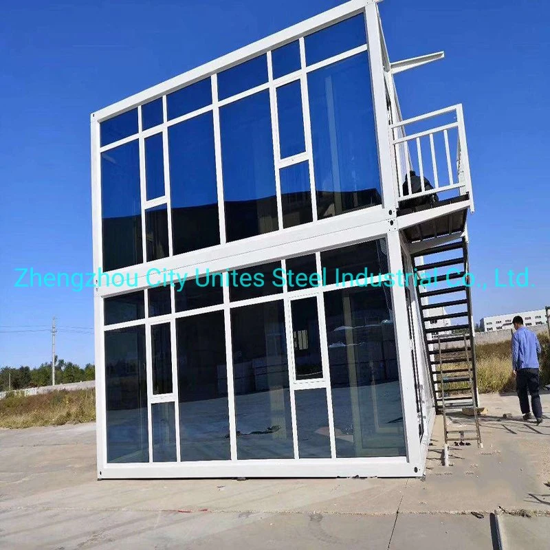Quick Install Steel Frame House Two Story Modular Container School