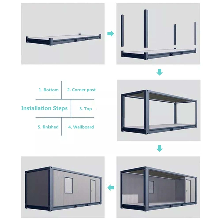 Prefabricated Building Modular Container House Trailer Complete Container House