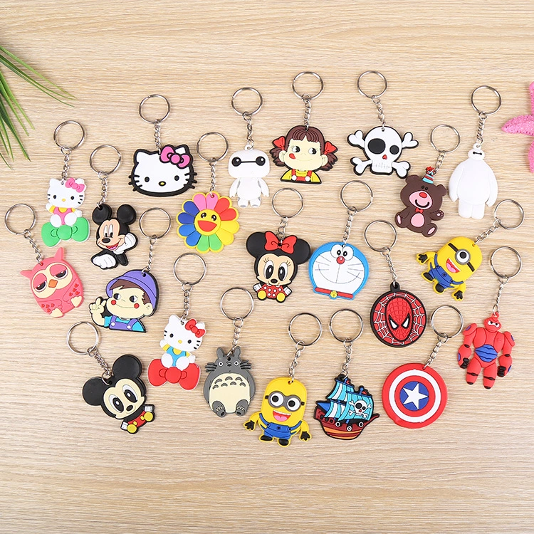 Hot Sale Anime Keychain Custom Soft PVC Cartoon Keychains