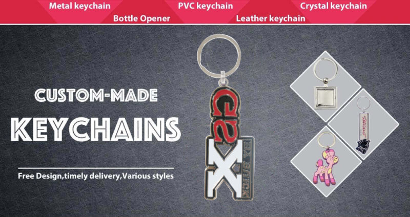 Promotional High Quality Leather Key Holder Keychain