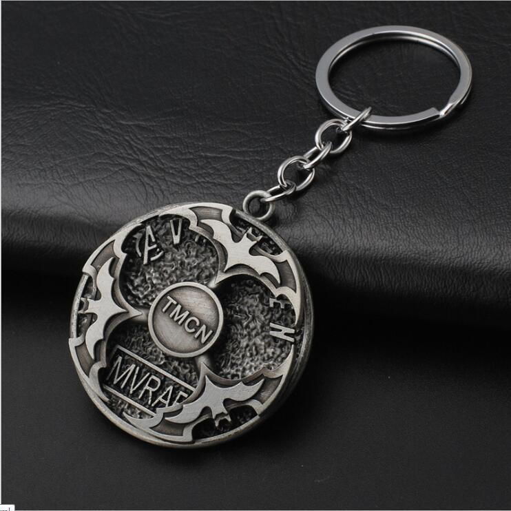 Hot Style Plated Gold Custom Rotatable Metal Keychain for Promotional Gifts (YB-MK-12)