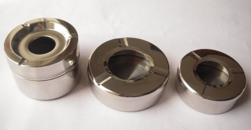 Stainless Steel Ashtray Windproof Ashtray with Lid