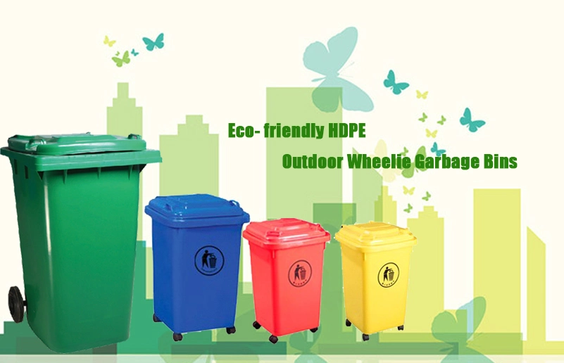 Standing Public Ashtray Standing Top Open Plastic Dustbin Garbage Bins for Shopping Malls