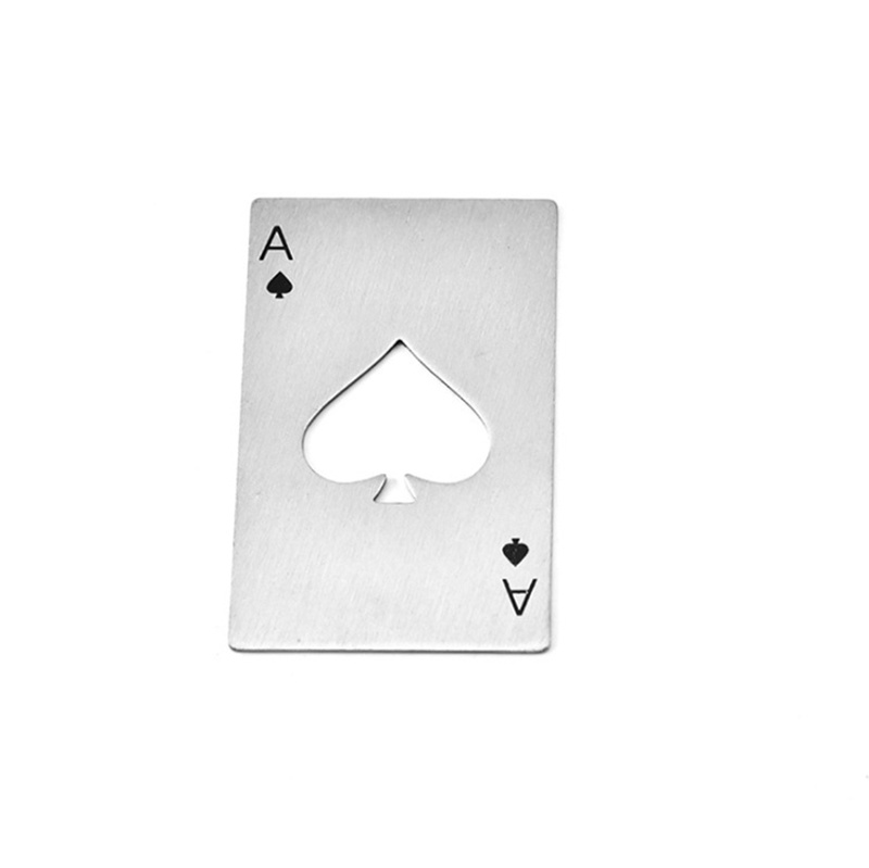 Hotsale Poker Stainless Steel Credit Card Bottle Opener
