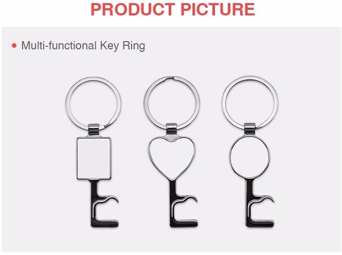 Sublimation Blank Metal Corkscrew Keychain/ Opener Keychain