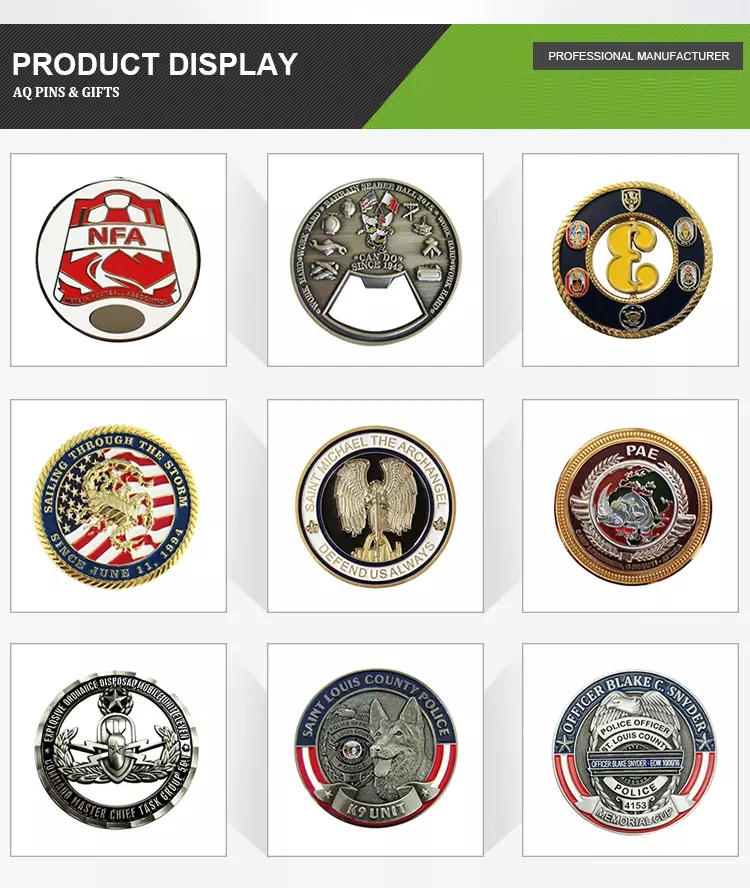 Ized Hard Enamel Football Coin for Gift Design Die Sport Coin Coin Holder Keychain (54)