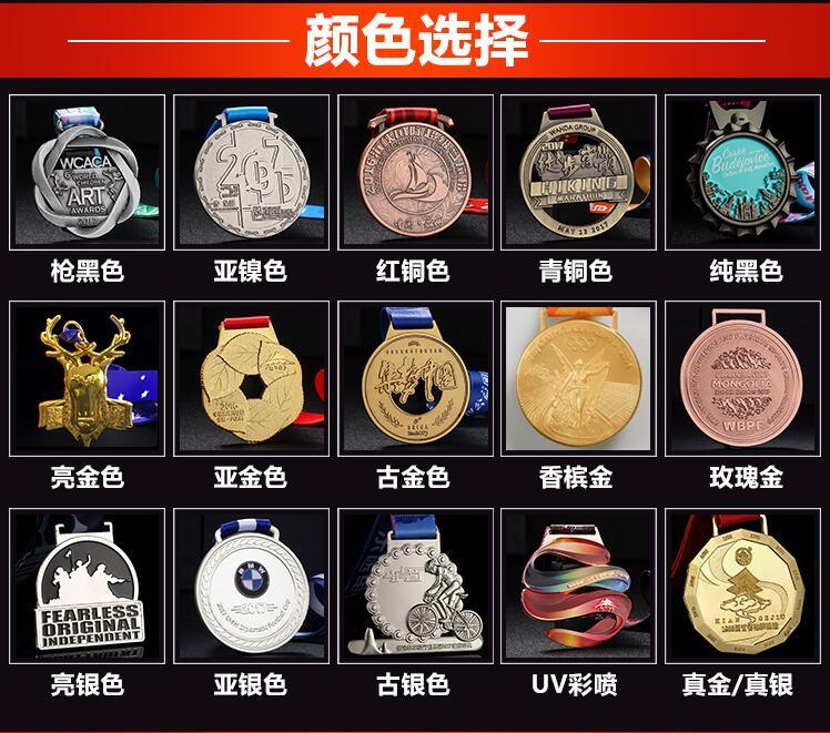 Customized Celebration Souvenir Sports Meeting Medals with Neck Ribbon