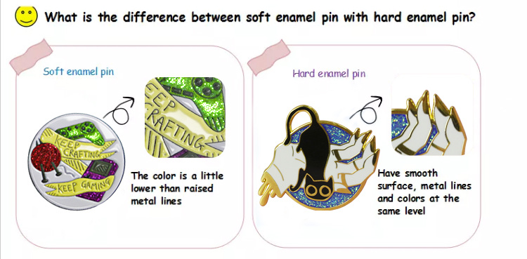 Manufacturer Craft Supplies Enamel Logo Custom Shape Badge Lapel Pin