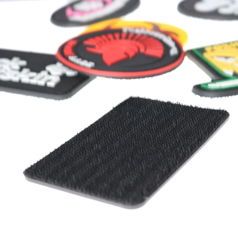 Customized Badge 3D Logo Label PVC Embossed Engraved Rubber Patch