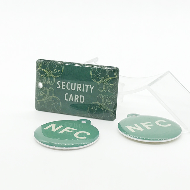 Factory Price PVC RFID Tag Epoxy Keyfob NFC Card for Access Control