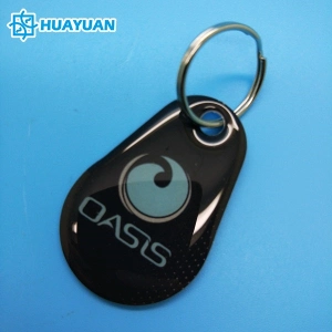 Barcode printing RFID MIFARE Classic 1K Epoxy keychain tags