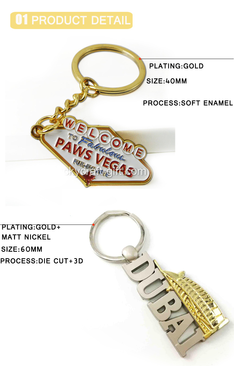 Customized Shape Shape and Custom Metal Keychains for Men