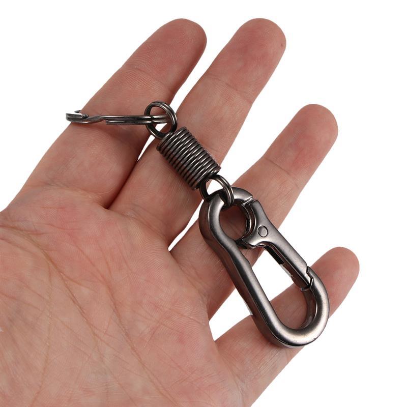 Car Keychain Simple Strong Carabiner Shape Keychain Climbing Hook Key Chain Rings